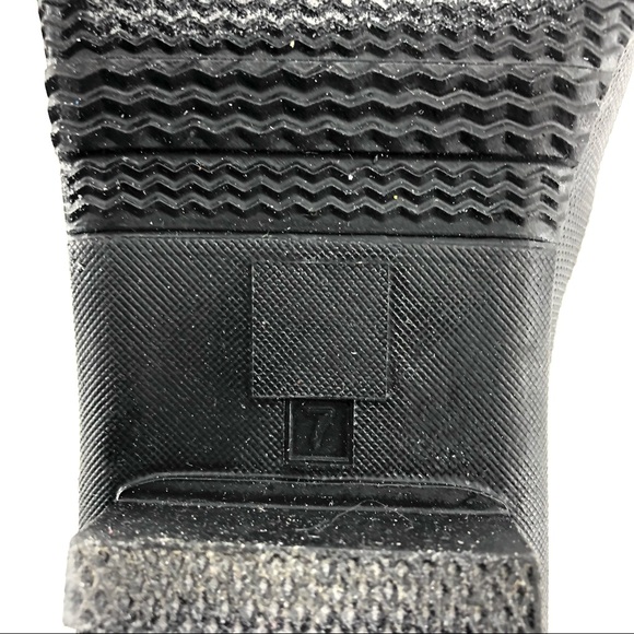 Johnny Was Black Floral Print Dreamers Rainboot - Picture 9 of 10